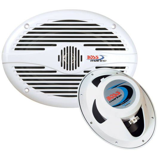 Boss Audio 6"x 9" MR690 Oval Speakers - White - 350W [MR690] - Twin Screws Marine Service