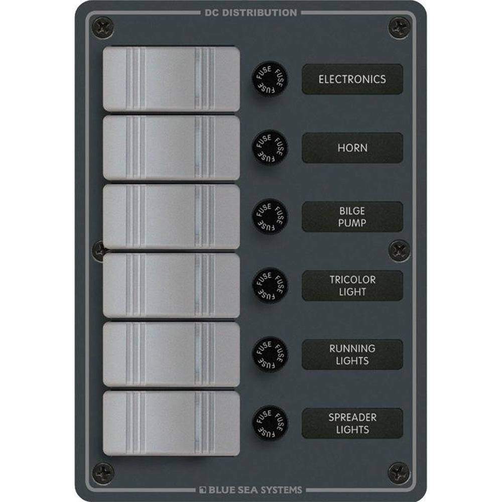Blue Sea 8053 Slate Grey - 6 Position - Vertical [8053] - Twin Screws Marine Service