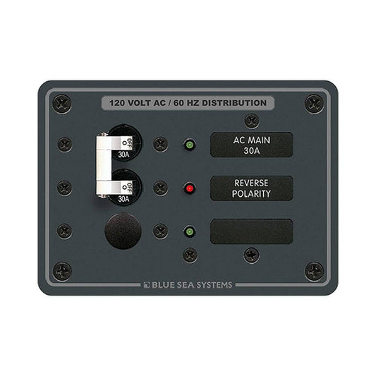 Blue Sea 8029 AC Main +1 Position Breaker Panel - White Switches [8029] - Twin Screws Marine Service