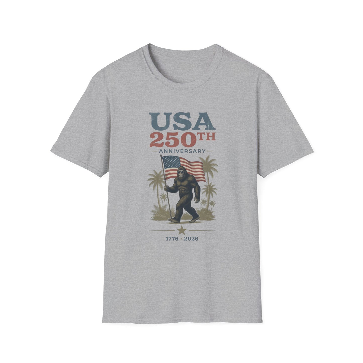 USA 250th Anniversary T-Shirt — Patriotic American Flag Celebration Tee