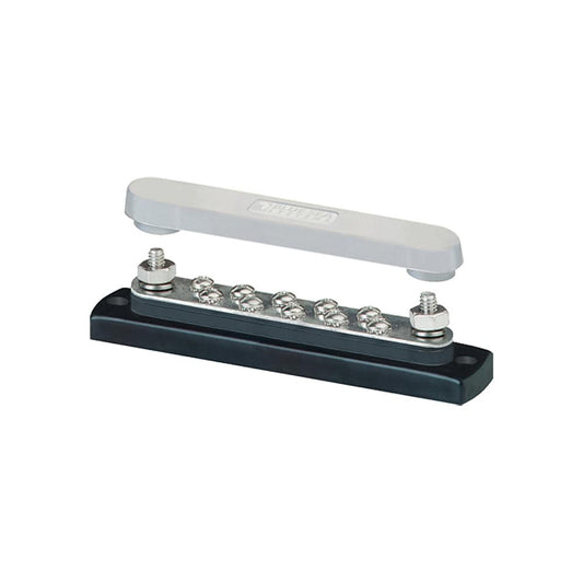 Blue Sea 2300 150AMP Common BusBar 10 x #8-32 Screw Terminal w/Cover [2300] - Twin Screws Marine Service