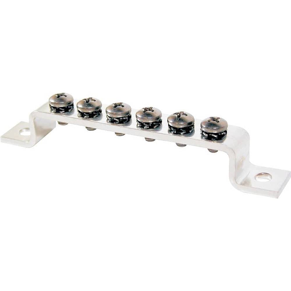 Blue Sea 2306 MiniBus 100AMP Common BusBar Grounding BusBar 6 x 8-32 Screw Terminal [2306] - Twin Screws Marine Service