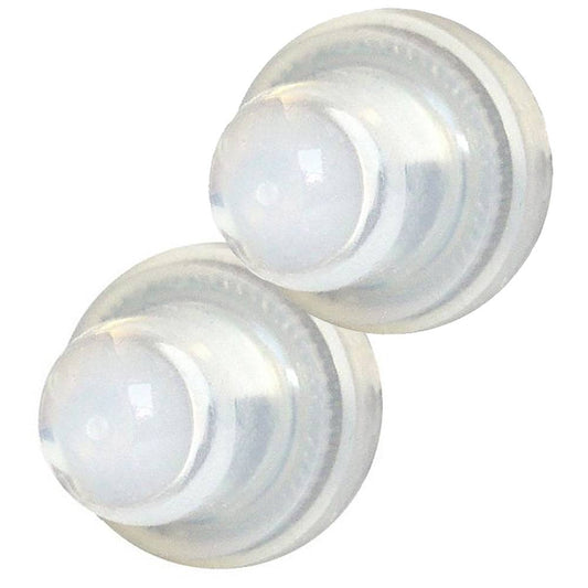 Blue Sea 4135 Push Button Reset Only Circuit Breaker Boot - Clear- 2-Pack [4135] - Twin Screws Marine Service