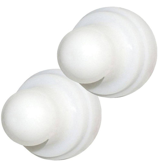 Blue Sea 4136 Push Button Reset Only Circuit Breaker Boot - White - 2-Pack [4136] - Twin Screws Marine Service