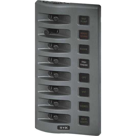 Blue Sea 4308 WeatherDeck Water Resistant Fuse Panel - 8 Position - Grey [4308] - Twin Screws Marine Service