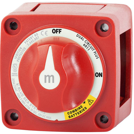 Blue Sea 6011 m-Series (Mini) Battery Switch Dual Circuit Plus [6011] - Twin Screws Marine Service