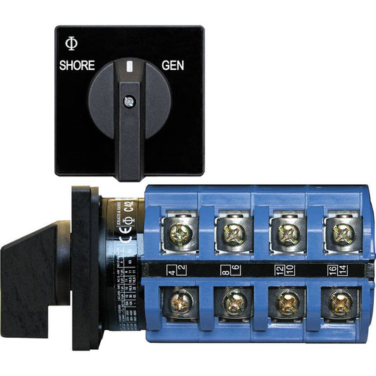 Blue Sea 6337 Switch, AC 120V AC 30A  OFF+2 Position [6337] - Twin Screws Marine Service
