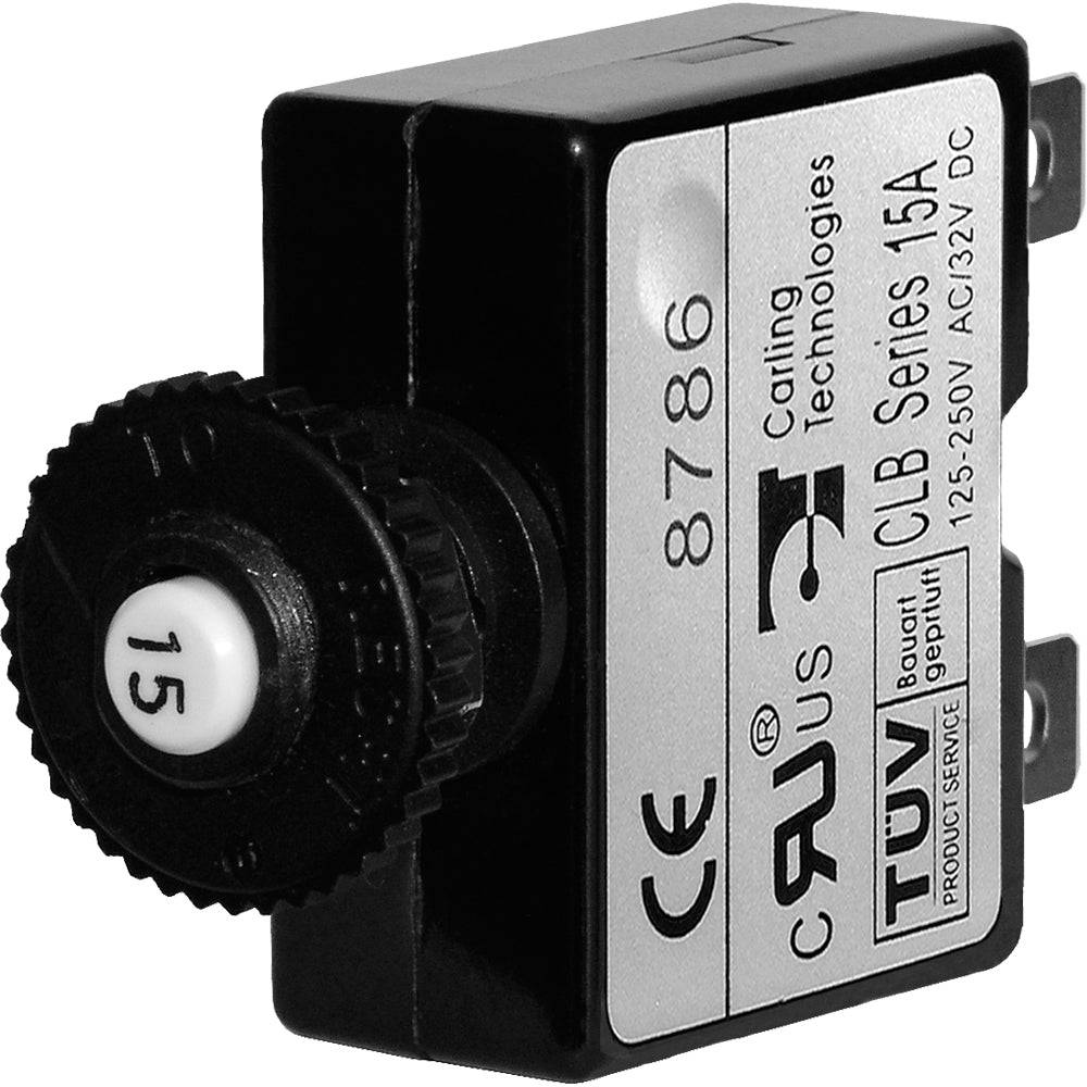 Blue Sea 7056 15A Push Button Thermal with Quick Connect Terminals [7056] - Twin Screws Marine Service