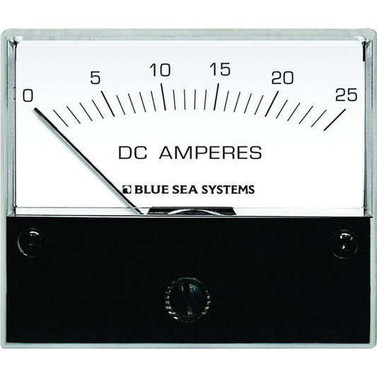 Blue Sea 8005 DC Analog Ammeter - 2-3/4" Face, 0-25 Amperes DC [8005] - Twin Screws Marine Service