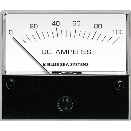 Blue Sea 8017 DC Analog Ammeter - 2-3/4" Face, 0-100 Amperes DC [8017] - Twin Screws Marine Service