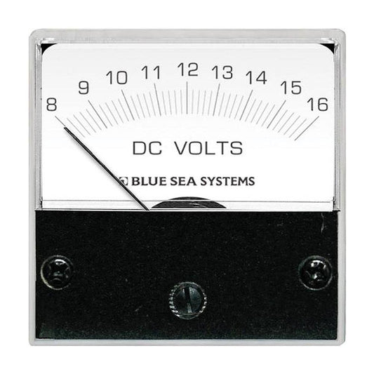 Blue Sea 8028 DC Analog Micro Voltmeter - 2" Face, 8-16 Volts DC [8028] - Twin Screws Marine Service