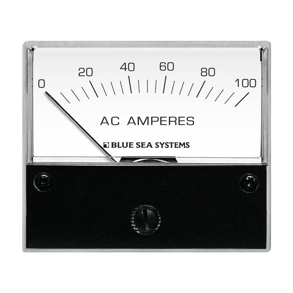 Blue Sea 8258 AC Analog Ammeter - 2-3/4" Face, 0-100 Amperes AC [8258] - Twin Screws Marine Service