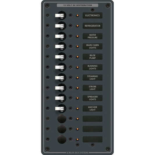 Blue Sea 8376 Panel DC 13 Position Vertical [8376] - Twin Screws Marine Service