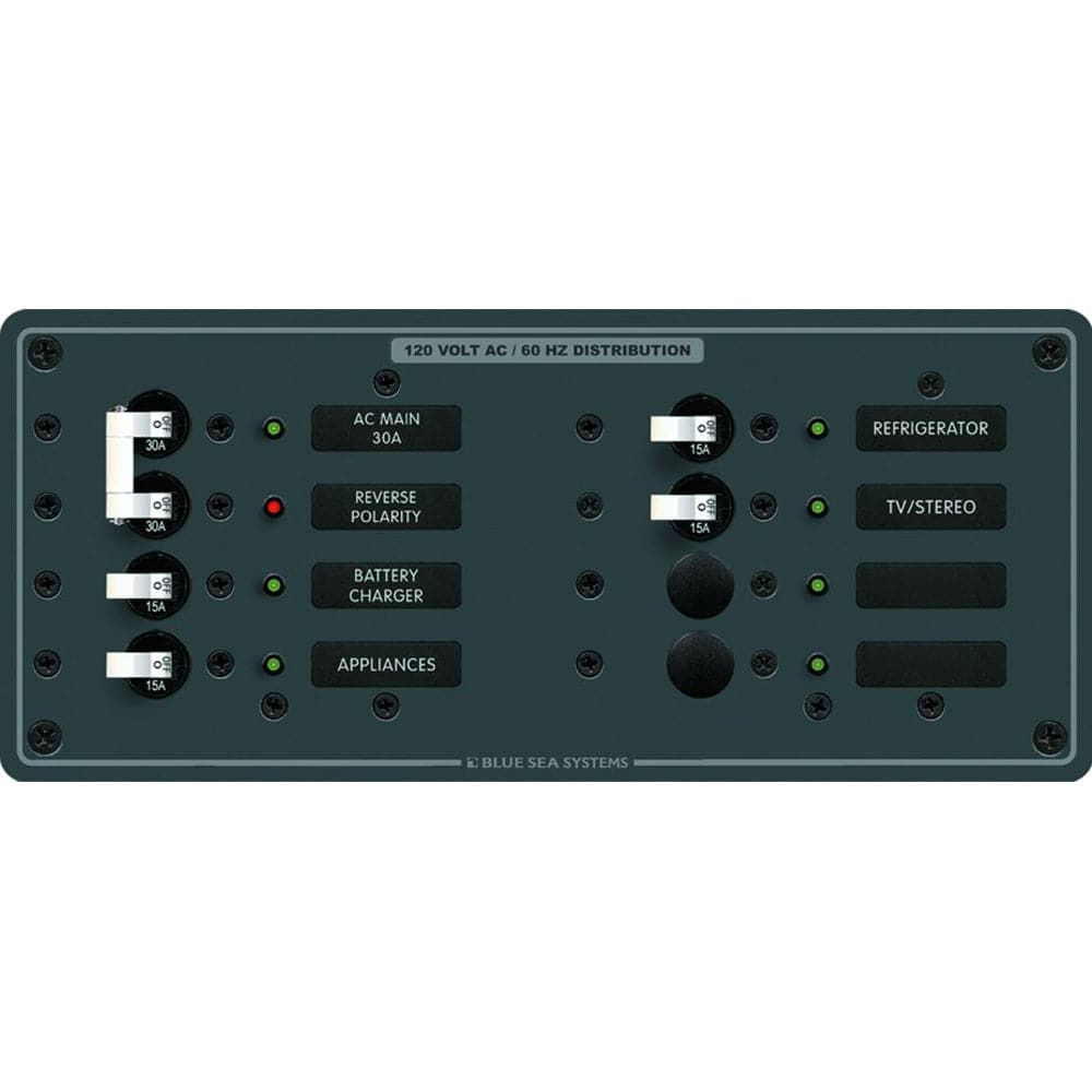 Blue Sea 8412 AC Main + 6 Positions - White [8412] - Twin Screws Marine Service