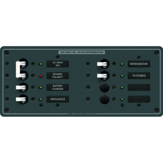 Blue Sea 8412 AC Main + 6 Positions - White [8412] - Twin Screws Marine Service