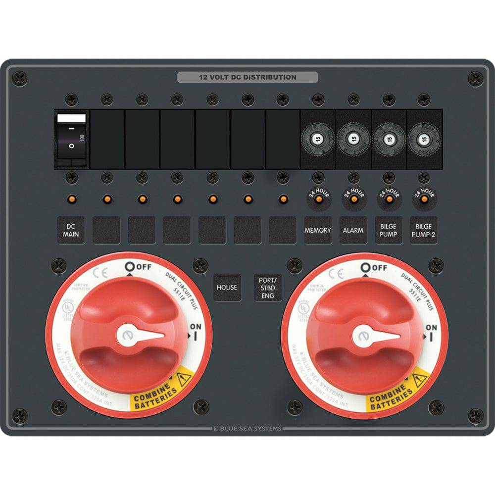 Blue Sea 8693 e-Series Dual Circuit Plus 2 5511e [8693] - Twin Screws Marine Service