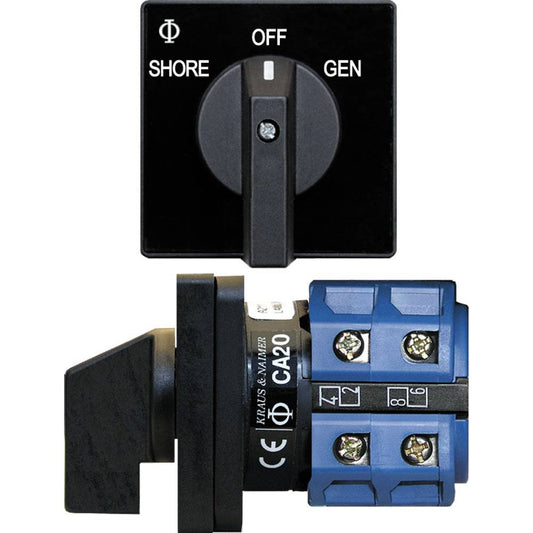 Blue Sea 9009 Switch, AC 120VAC 32A OFF +2 Position [9009] - Twin Screws Marine Service