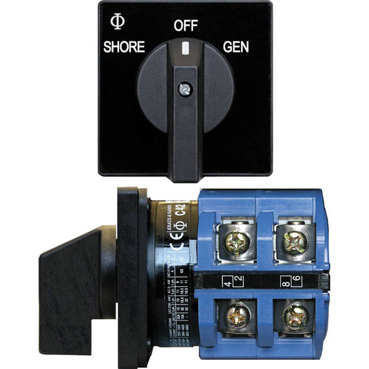 Blue Sea 9011 Switch, AV 120VAC 65A OFF +2 Positions [9011] - Twin Screws Marine Service