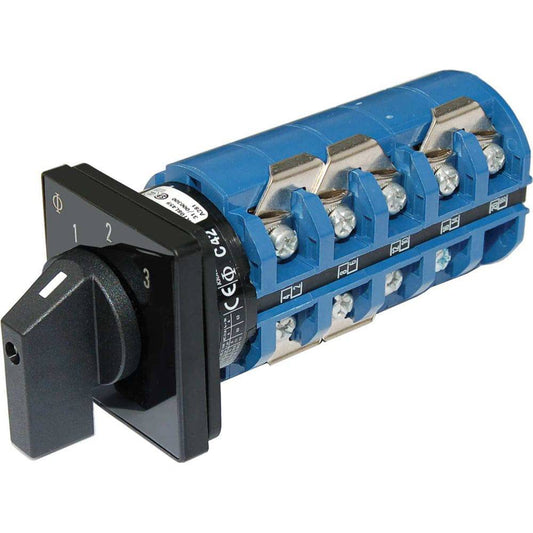 Blue Sea 9077 Switch, AC 240VAC 63A OFF +3 Positions [9077] - Twin Screws Marine Service