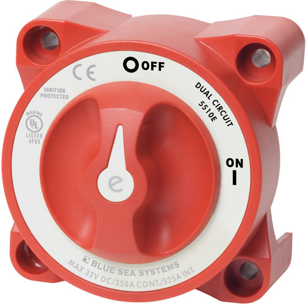 Blue Sea 5510E e-Series Dual Circuit Battery Switch [5510E] - Twin Screws Marine Service