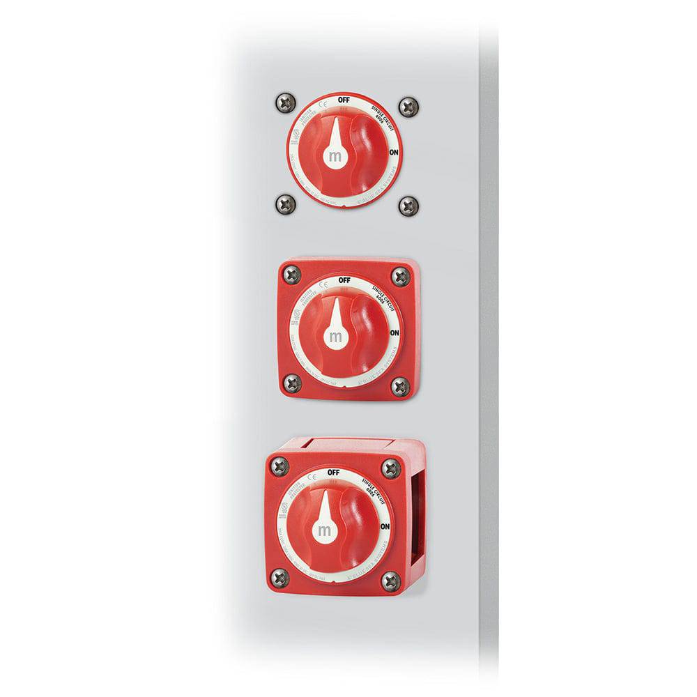 Blue Sea 6006 m-Series (Mini) Battery Switch Single Circuit ON/OFF Red [6006] - Twin Screws Marine Service