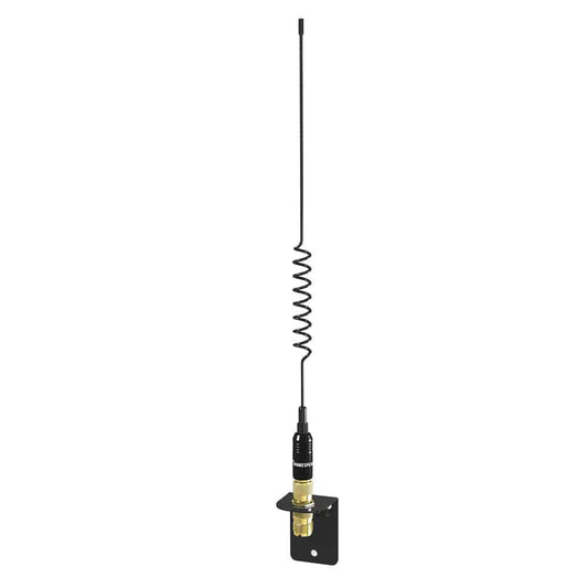 Shakespeare VHF 15in 5216 SS Black Whip Antenna - Bracket Included [5216] - Twin Screws Marine Service