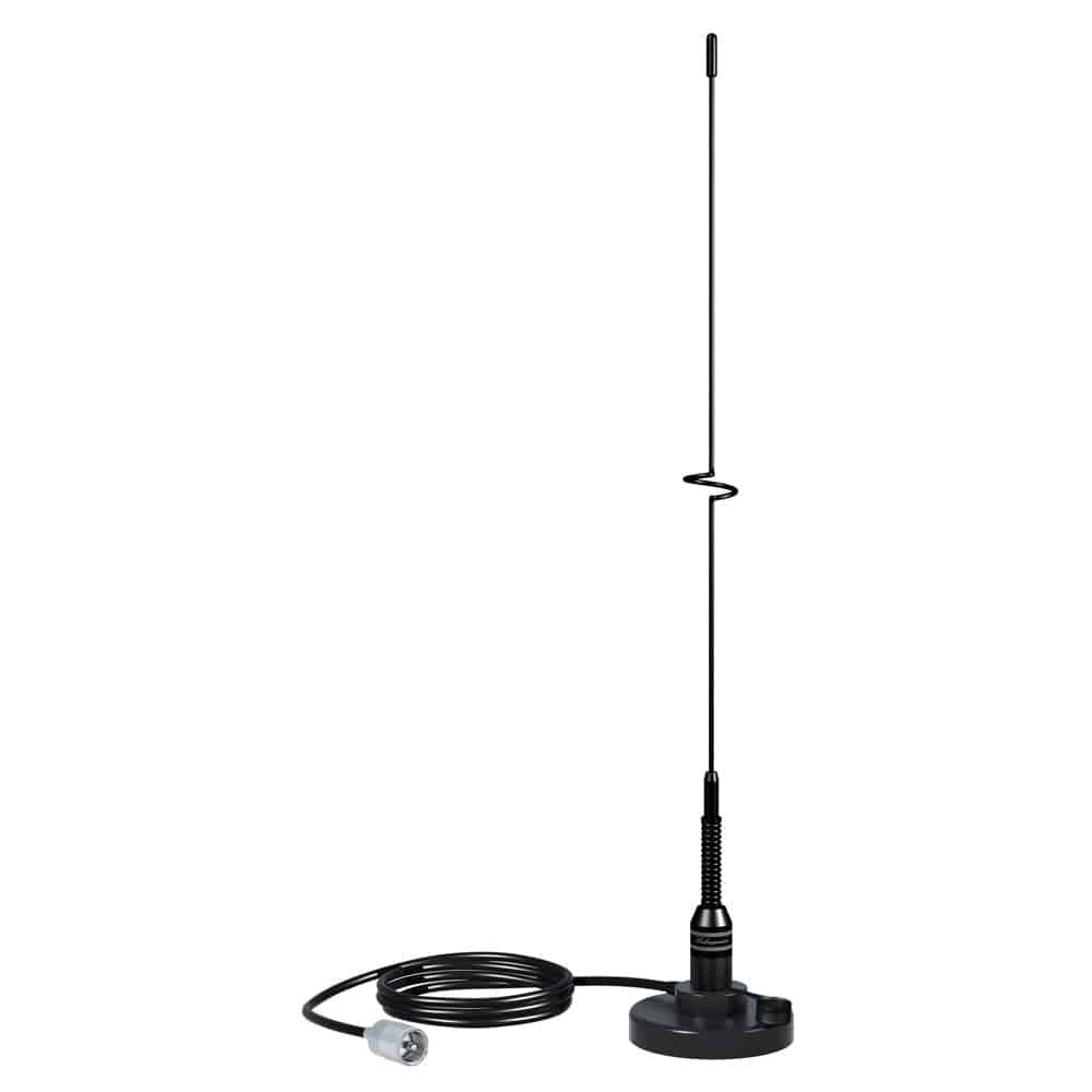 Shakespeare VHF 19" 5218 Black SS Whip Antenna - Magnetic Mount [5218] - Twin Screws Marine Service