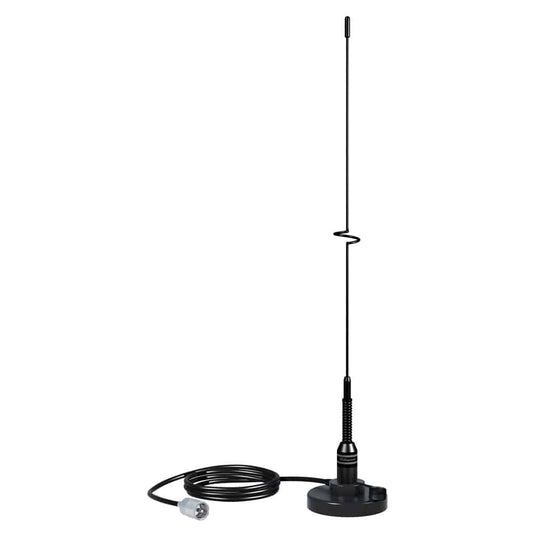 Shakespeare VHF 19" 5218 Black SS Whip Antenna - Magnetic Mount [5218] - Twin Screws Marine Service