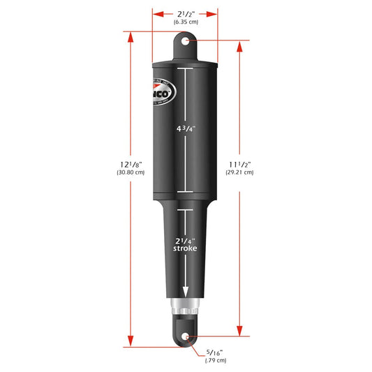 Lenco 101 Standard Actuator - 24V - 2-1/4" Stroke [15061-001] - Twin Screws Marine Service