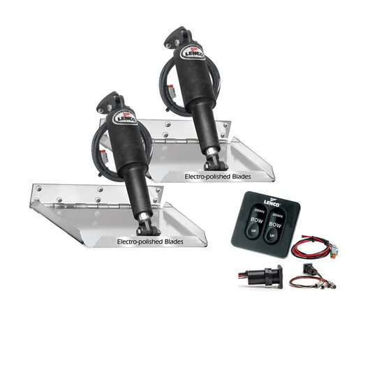 Lenco 12" x 12" Standard Performance Trim Tab Kit w/Standard Tactile Switch Kit 12V [RT12X12] - Twin Screws Marine Service