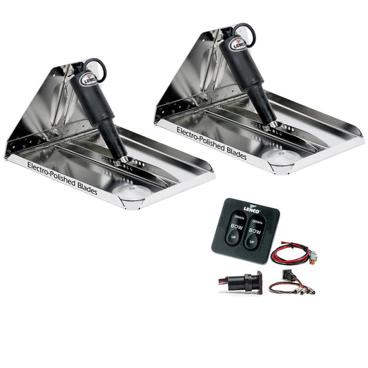 Lenco 16" x 12" Heavy Duty Performance Trim Tab Kit w/Standard Tactile Switch Kit 12V [RT16X12HD] - Twin Screws Marine Service