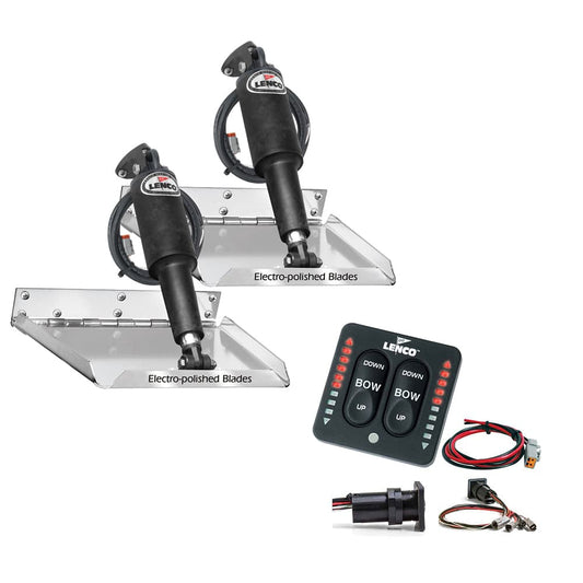 Lenco 16" x 12" Standard Performance Trim Tab Kit w/LED Indicator Switch Kit 12V [RT16X12I] - Twin Screws Marine Service