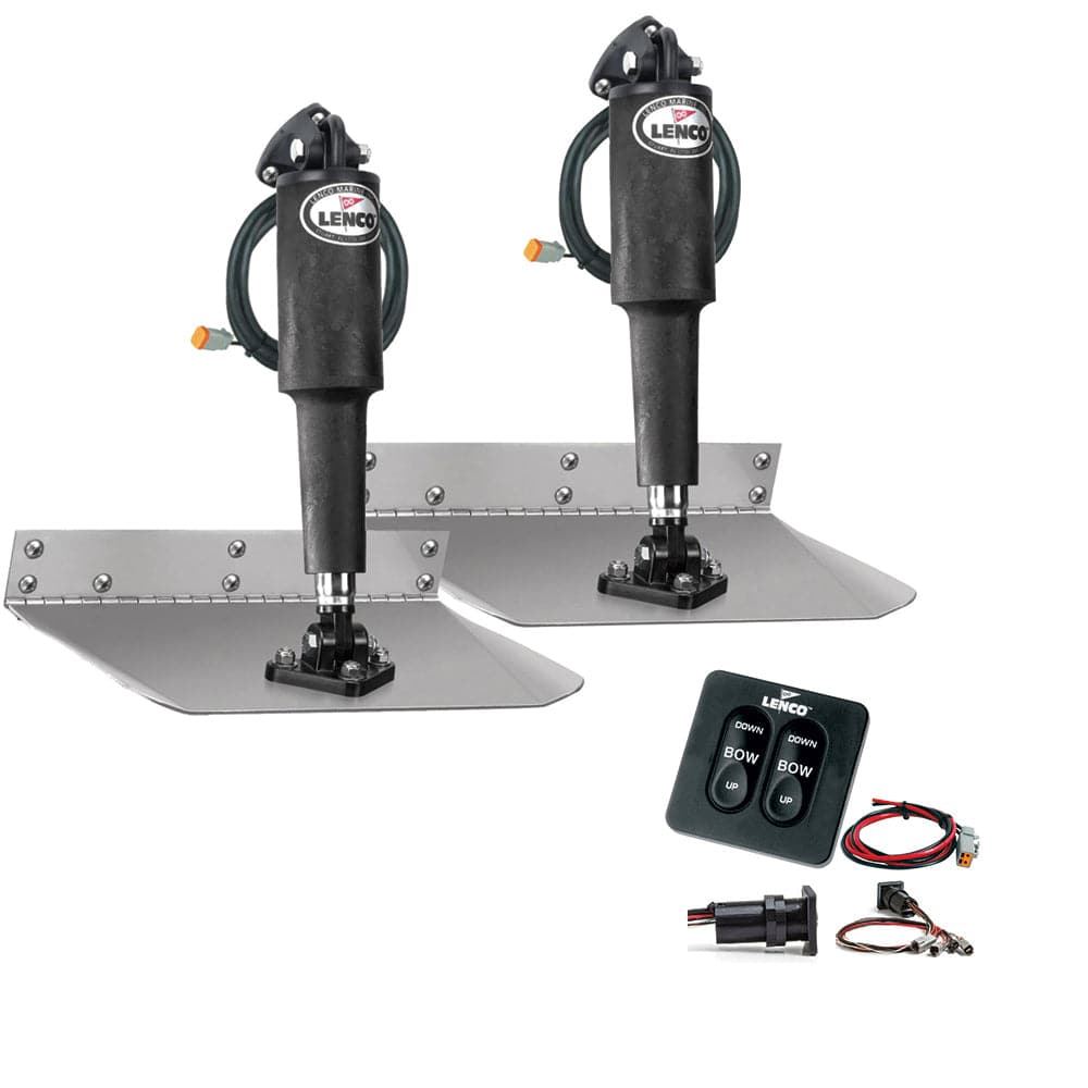 Lenco 9" x 9" Standard Trim Tab Kit w/Standard Tactile Switch Kit 12V [TT9X9] - Twin Screws Marine Service