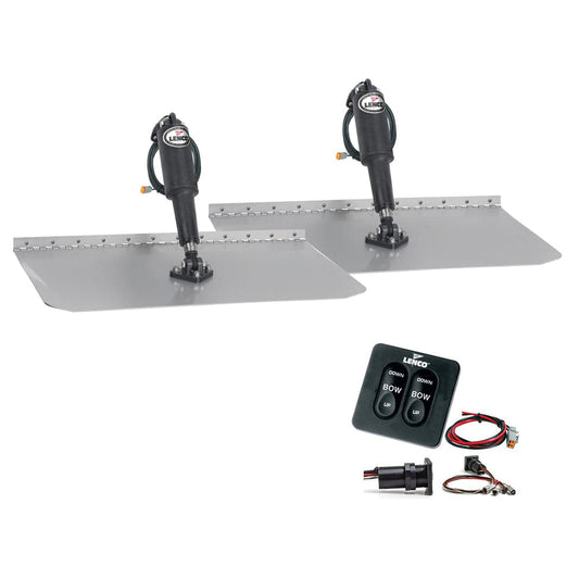 Lenco 12"x12" Standard Trim Tab Kit w/Standard Integrated Switch 12V [15105-102] - Twin Screws Marine Service