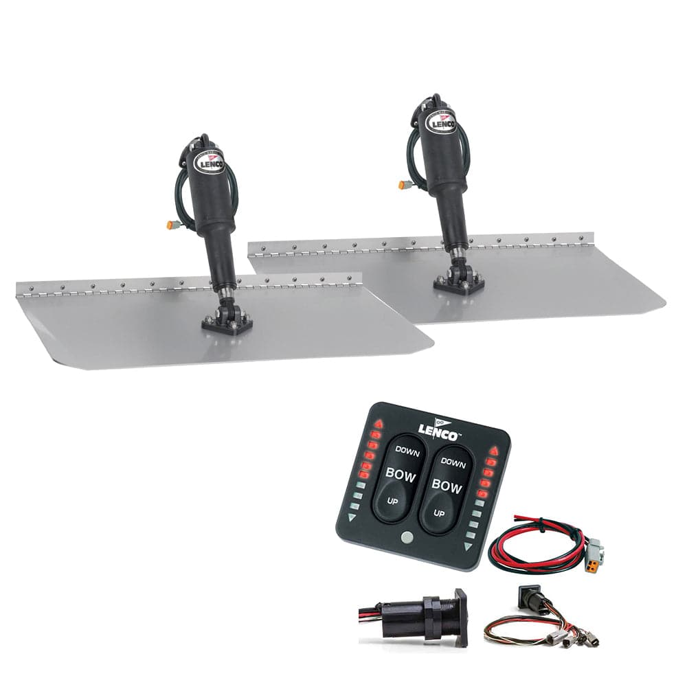 Lenco 12" x 18" Standard Trim Tab Kit w/LED Indicator Switch Kit 12V [TT12X18I] - Twin Screws Marine Service