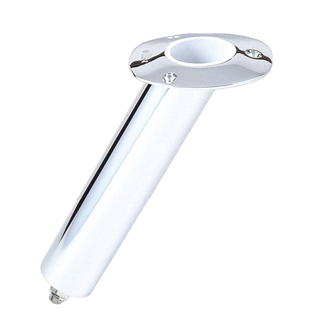 Lee's 30 Degree Stainless Steel Swivel Base Flush Mount Rod Holder - Medium - 2" OD X 6.5" Tube f/Small Bent Butts [RH5165] - Twin Screws Marine Service