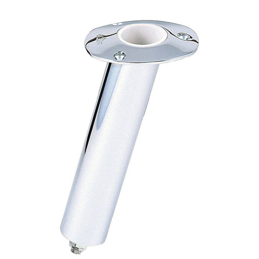 Lee's 15 Degree Stainless Steel Swivel Base Flush Mount Rod Holder - Medium - 2" OD X 6.5" Tube f/ Small Bent Butts [RH5169H] - Twin Screws Marine Service