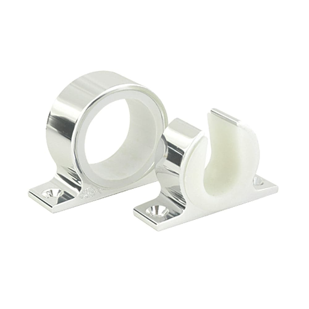 Lee's Single Rod Rack Set - Bright Silver Finish [MC70SL] - Twin Screws Marine Service