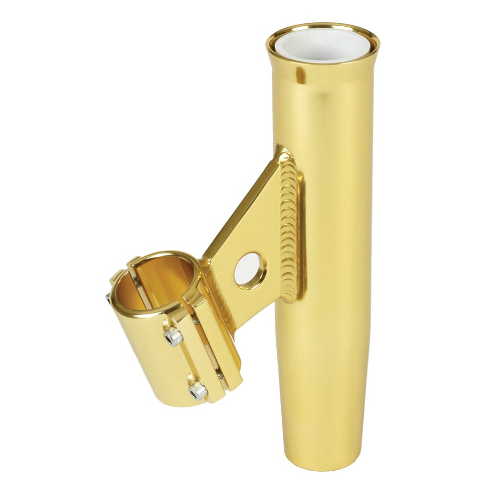 Lee's Clamp-On Rod Holder - Gold Aluminum - Vertical Mount - Fits 1.900" O.D. Pipe [RA5004GL] - Twin Screws Marine Service