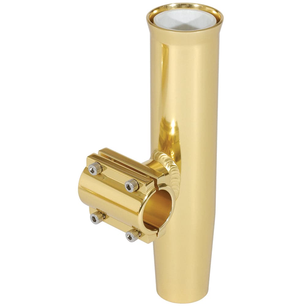 Lee's Clamp-On Rod Holder - Gold Aluminum - Horizontal Mount - Fits 1.050" O.D. Pipe [RA5201GL] - Twin Screws Marine Service