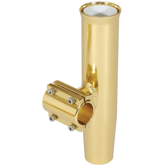 Lee's Clamp-On Rod Holder - Gold Aluminum - Horizontal Mount - Fits 1.050" O.D. Pipe [RA5201GL] - Twin Screws Marine Service