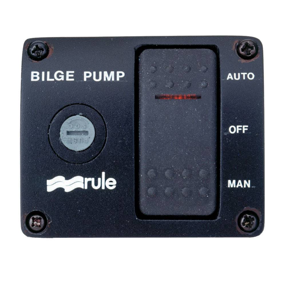 Rule Deluxe 3-Way Lighted Rocker Panel Switch [43] - Twin Screws Marine Service