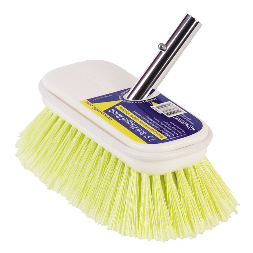 Swobbit 7.5" Soft Flagged Brush - Yellow [SW77345] - Twin Screws Marine Service