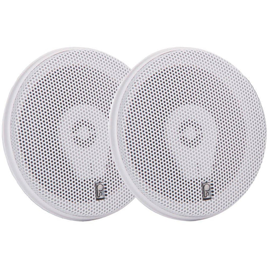 Poly-Planar MA-8505W 5" 200 Watt Titanium Series Speakers - White [MA8505W] - Twin Screws Marine Service