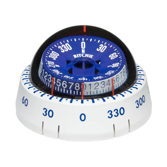 Ritchie XP-98W X-Port Tactician Compass - Surface Mount - White [XP-98W] - Twin Screws Marine Service