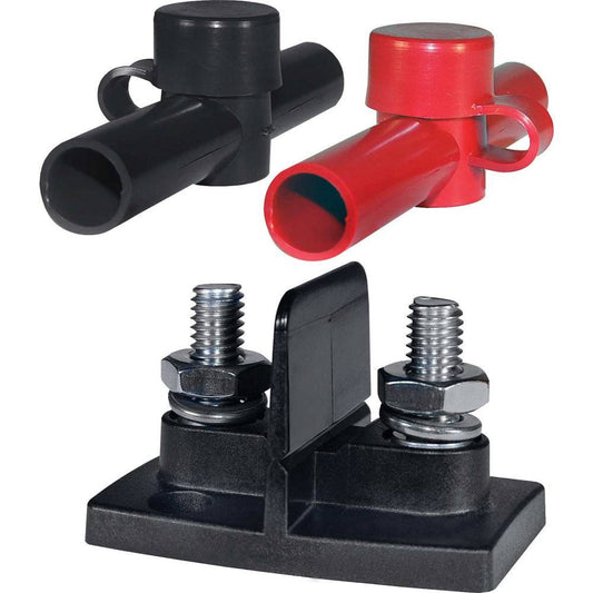 Blue Sea 2017 Dual PowerPost Cable Connectors - 2 x 3/8" [2017] - Twin Screws Marine Service