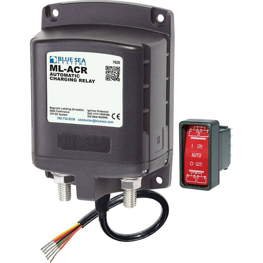 Blue Sea 7620 ML-Series Automatic Charging Relay (Magnetic Latch) 12VDC [7620] - Twin Screws Marine Service