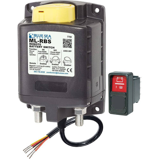 Blue Sea  7700 ML-Series Remote Battery Switch w/Manual Control 12VDC [7700] - Twin Screws Marine Service