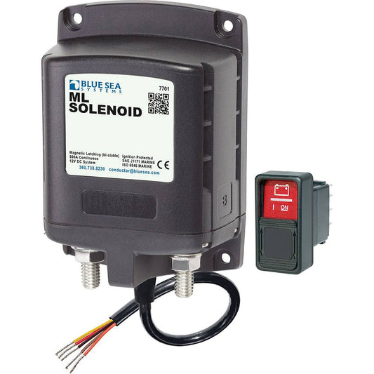 Blue Sea 7701 ML-Series Solenoid w/Contura Switch 12VDC [7701] - Twin Screws Marine Service