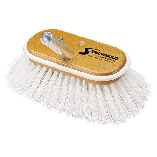 Shurhold 6" Polypropylene Stiff Bristle Deck Brush [950] - Twin Screws Marine Service